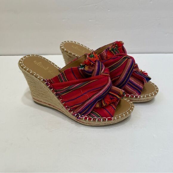 ALTARD STATE RED BOHO ESPADRILLE WEDGES - Picture 1 of 8